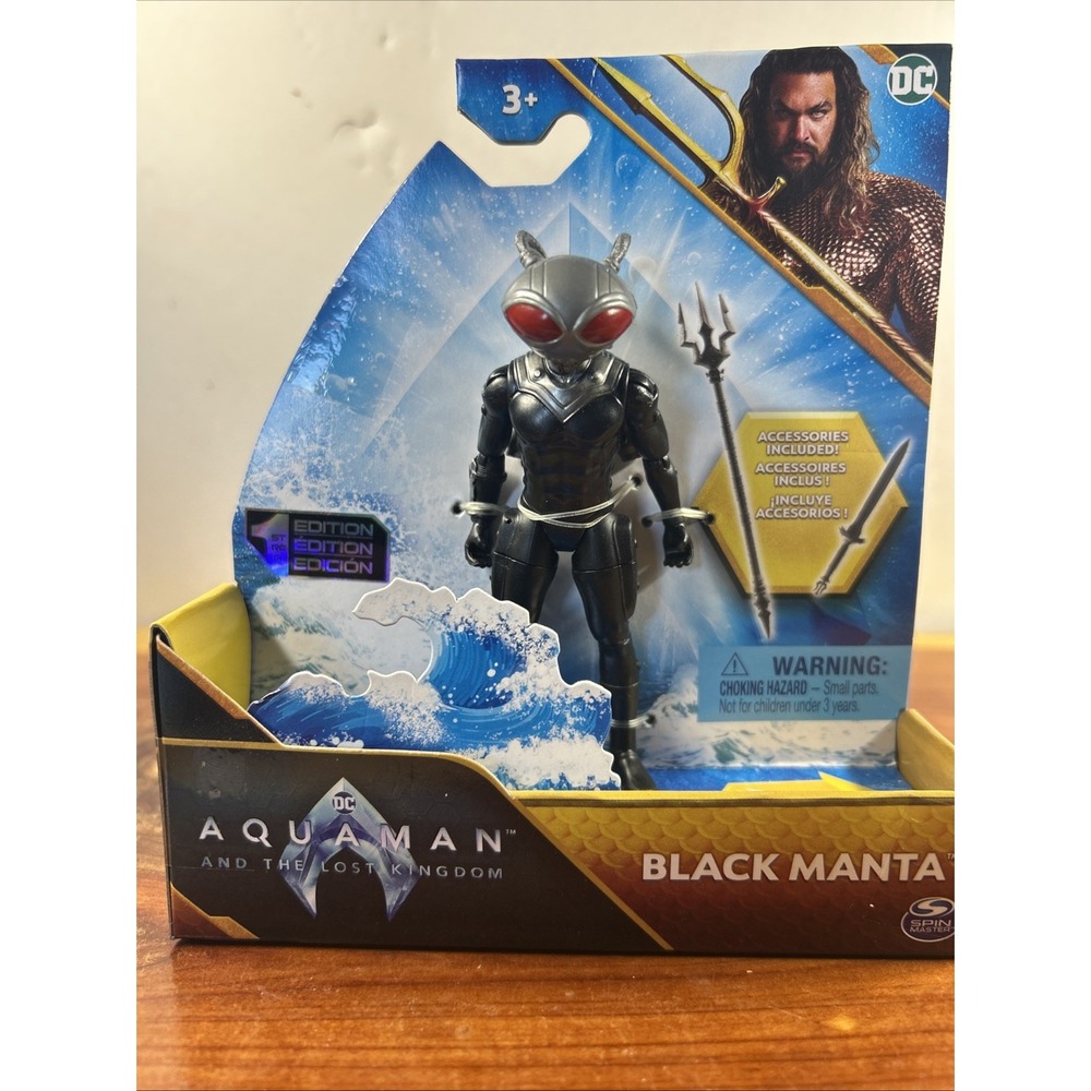 Spin Master DC Aquaman‎ & The Lost Kingdom - BLACK MANTA - 4" Action Figure  New